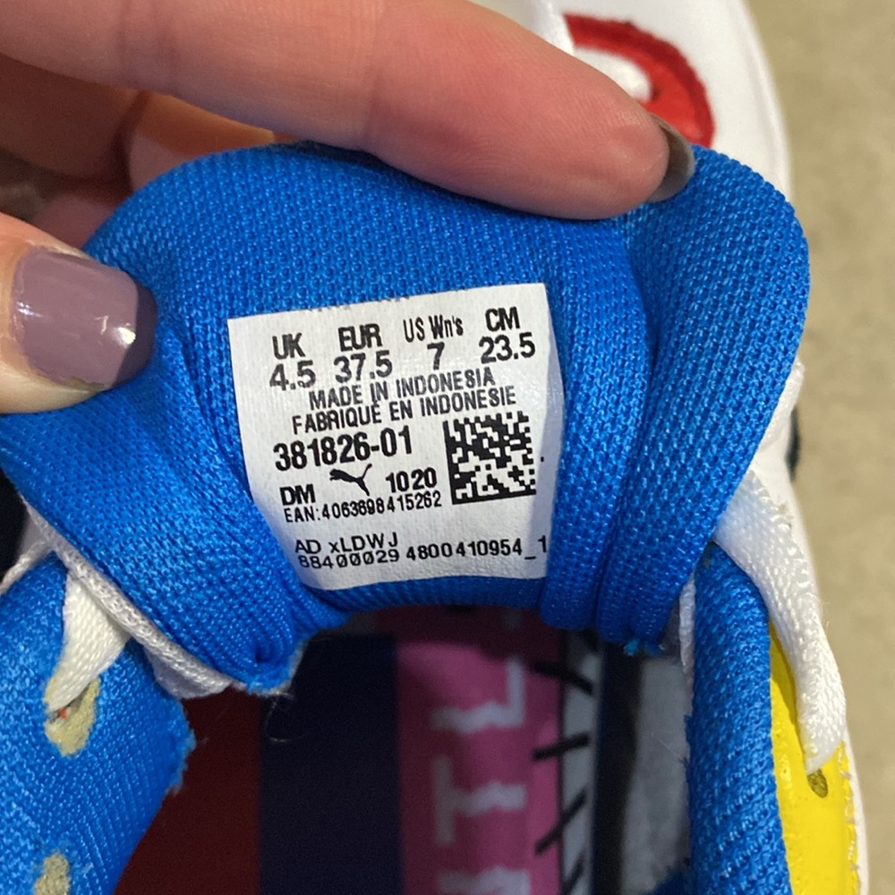 Puma White/muticolor Sneakers. - Picture 9 of 10